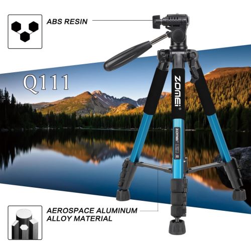 Portable ZOMEI Q111 Caméra Al-Alloy Trépied pour Canon Nikon Sony DV vidéo?