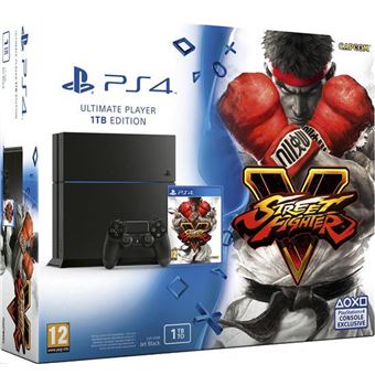 Sony PlayStation 4 - Ultimate Player 1TB Edition - console de jeux - 1 To HDD - noir de jais - Street Fighter V