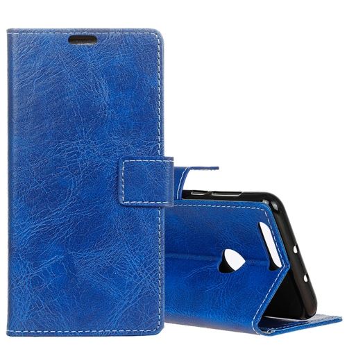 OnePlus 5T Housse Etui Cuir PU Effet Peau rétro Bleu ALS54909