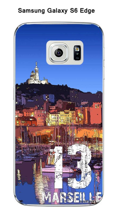 Coque TPU gel souple Samsung Galaxy S6 Edge design Marseille le port