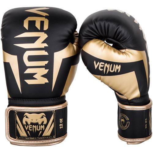Gants de boxe Venum élite Noir et Doré-12 oz-Noir-12 oz--12 oz-Noir--------------Noir-