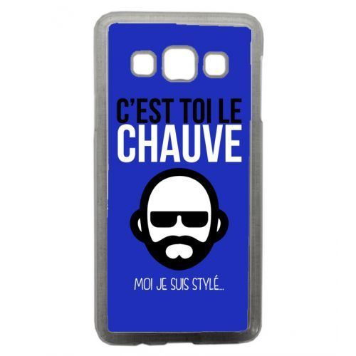 Coque transparente galaxy a7 c est toi le chauve moi je suis styl 3