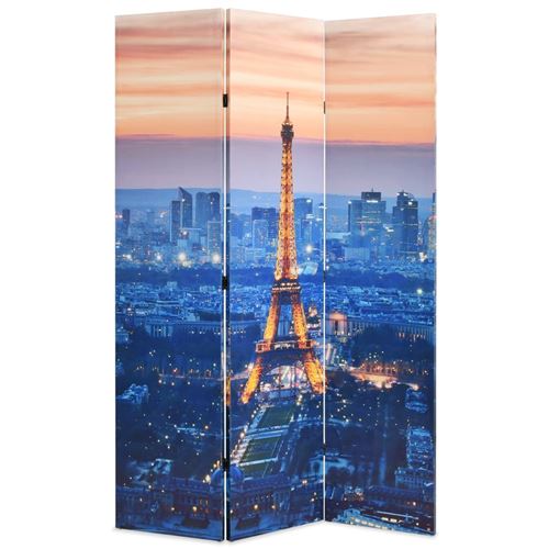 vidaXL Cloison de séparation pliable 120x170 cm Paris la nuit