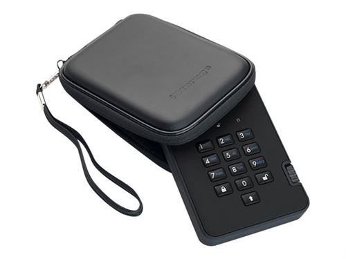 iStorage diskAshur² - Solid state drive - gecodeerd - 2 TB - extern (draagbaar) - USB 3.1 - FIPS 197, 256-bit AES-XTS - phantom-zwart - TAA Compliant