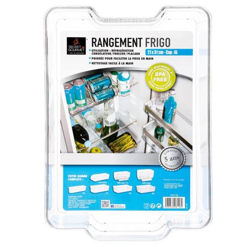 FIVE Simply Smart Bac De Rangement Frigo 6L Transparent - Pratique Et Résistant