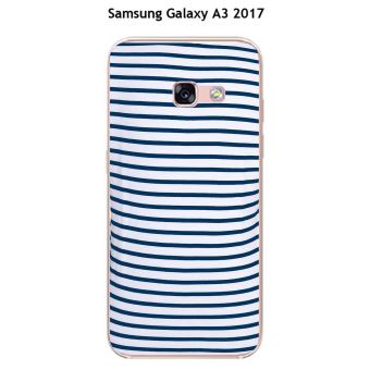 Coque Samsung Galaxy A3 - 2017 design Marinière bleue