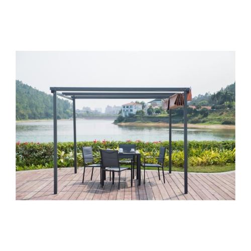 Cordoba Pergola En Aluminium 3x3 M Toile Beige Mobilier De Jardin Achat Prix Fnac