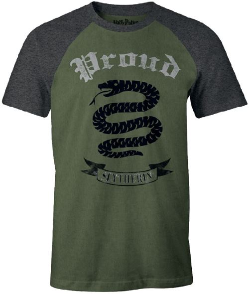 Tshirt Harry Potter - Slytherin Proud - Vert - XXL