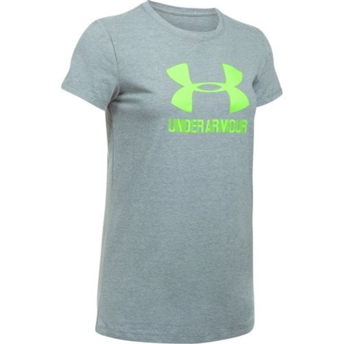 Tshirt Under Armour Sportstyle Crew Gris pour femme taille S