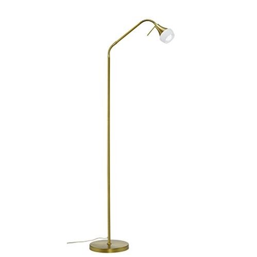 Trio leuchten 403100104 trumpet lampe sur pied, métal, e14, laiton, 39 x 23 x 145,5 cm