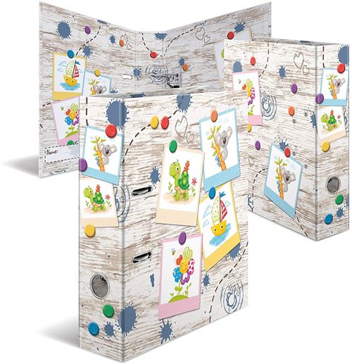 HERMA Motif classeur à levier A4 École maternelle, en carton robuste.