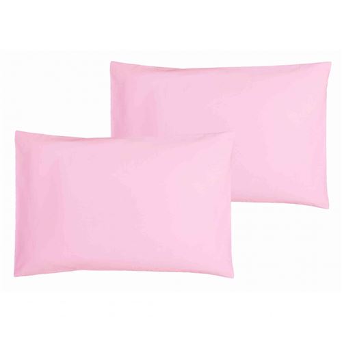 Lot de 2 Taies d'oreiller bébé P'tit Basile 40x60 cm Rose