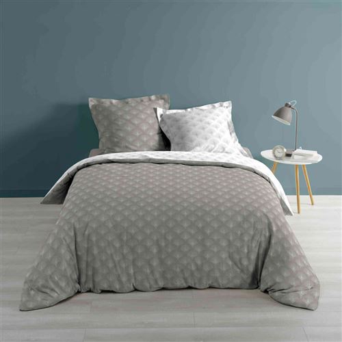 Parure de lit Goldy gris 260x240 cm