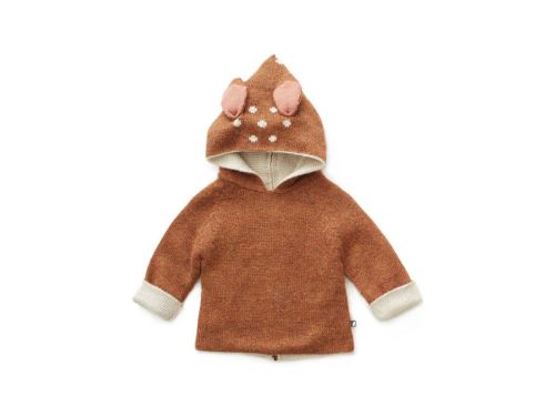 Oeuf Baby Clothes - Pull noisette Bambi Alpaga 18M