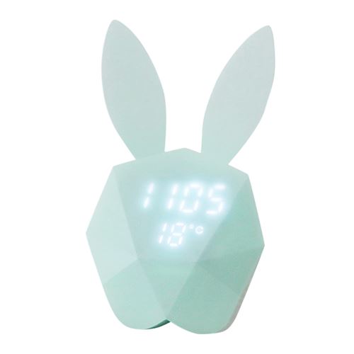 Modèle Rabbit Réveil Intelligent Control Voice Usb de Charge Petite Lumière Bu Bleu PL486