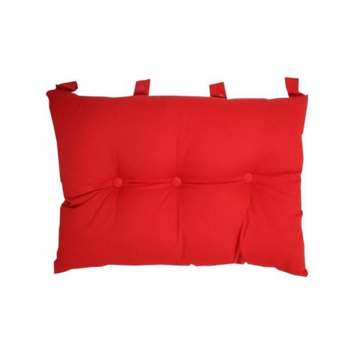 Tete de lit coussin 100% coton uni - 50x70 cm - Rouge