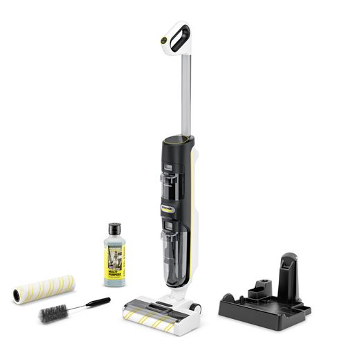 Aspirateur laveur Karcher FCV 4 Extra + eau et poussière - nettoyeur de sols sans fil - tous types de sols