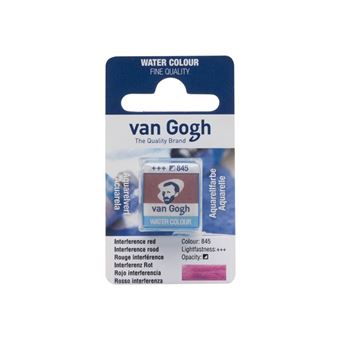 van Gogh - Peinture - aquarelle - interférence rouge - semi-opaque - demi-plateau - 1