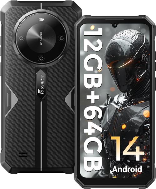 Smartphone Fossibot F105 noir 6.745 RAM 4 Go stockage 64 Go