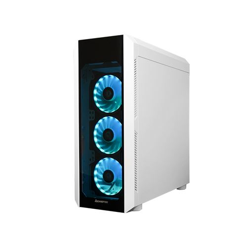 Non Communiqué Blanc Chieftec Scorpion 3 - Tour - Atx - Panneau Latéral Fenêtré (Verre Trempé) - Pas D'alimentation (Atx) - Usb/Audio