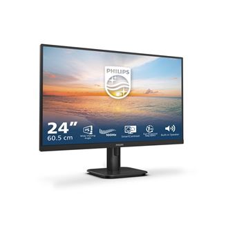 Philips 24E1N1200A - 1000 Series - écran LED - 24" (23.8" visualisable) - 1920 x 1080 Full HD (1080p) @ 100 Hz - IPS - 250 cd/m² - 1300:1 - 1 ms - HDMI, VGA, DisplayPort - haut-parleurs - noir
