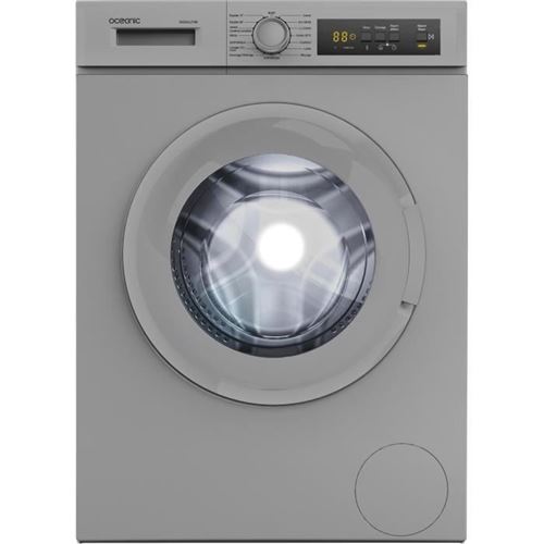 Lave-linge hublot OCEANIC OCEALL714S - 7 kg - Largeur 59,7 cm - 1400 tours/min - Silver
