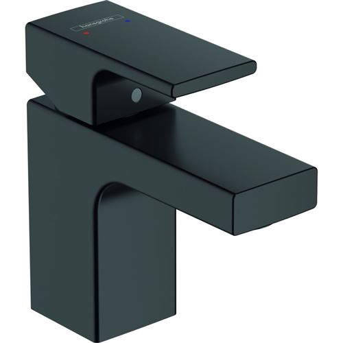 Hansgrohe Vernis Shape Single lever basin mixer 70 without waste set - Matt Black - 71567670