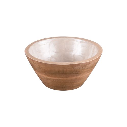 Non Communiqué Blanc Coupelle Venus En Manguier 18 Cm - Table Passion - Bois De Manguier