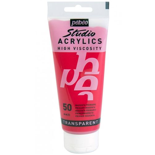 P&eacute;b&eacute;o 837050 Studio Acrylique Tube Magenta Primaire 100 ml
