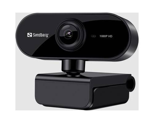 Sandberg USB Webcam Flex - Webcam - couleur - 2 MP - 1920 x 1080 - 1080p - Focale fixe - audio - USB 2.0