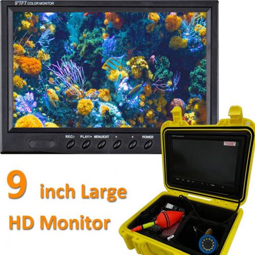 Caméra De Recherche De Poissons Sous-marine, IPS Full HD 1080p, Caméra De  Pêche Sous-marine Sans Fil Avec LED, Caméra Sous-marine Pour Pêche En