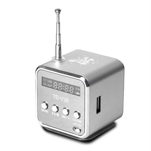 YONIS - Enceinte Portable Bluetooth - FM - USB - SD - TF - Argent - Image 2