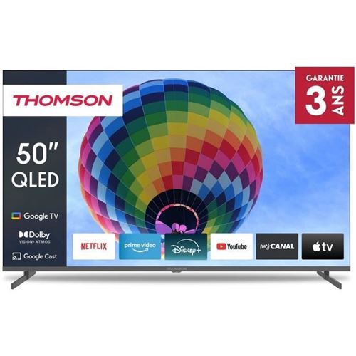 Téléviseur QLED 4K THOMSON 50QG4S14 50” Google TV HDR10 Dolby Vision