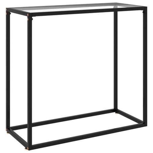 vidaXL - Table console - Verre trempé - 80x35x75 cm - Image 3