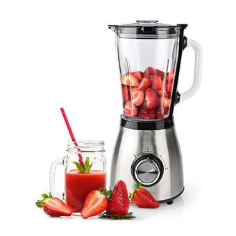 Blender 800 W 1.5 l Plastique 2 Réglage de la Vitesse Blanc/Noir - Blender