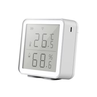 5€34 sur Thermomètre humidimètre intérieur Docooler wireless digital WiFi  smart station météo-Blanc - Station météo thermomètre pluviomètre - Achat &  prix