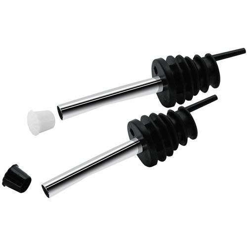 Non Communiqué Noir,Inox Lot De 2 Becs Verseurs Pour Bouteille Fackelmann