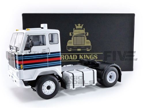 Voiture Miniature de Collection ROAD KINGS 1-18 - VOLVO F88 Martini Racing Team - 1975 - White / Blue / Red - RK180065W