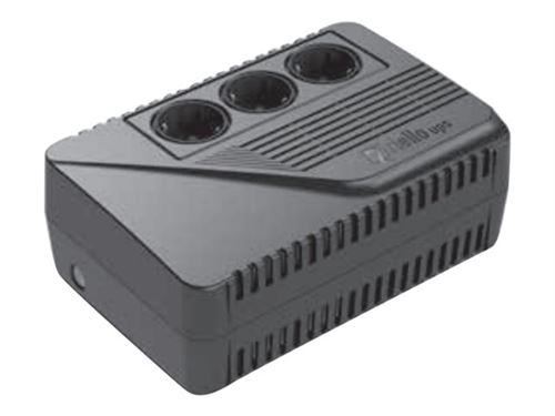 Riello UPS iPlug SE IPE 600 - Onduleur - CA 220-240 V - 360 Watt - 600 VA - connecteurs de sortie : 3 - noir