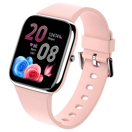 GENERIQUE - Y9PRO - Montre Connectée - Appel Bluetooth - Rose - Image 2