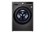 LG F174V72BSTA - Machine à laver séchante - WiFi - largeur : 60 cm - profondeur : 62 cm - hauteur : 85 cm - chargement frontal - 68 litres - 10.5 kg - 1400 tours/min - Noir avec des touches d'argent
