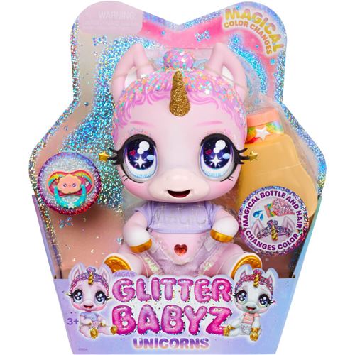 MGA 581550EUC - Glitter Babyz Poupée bébé Licorne Jewels Daydreamer