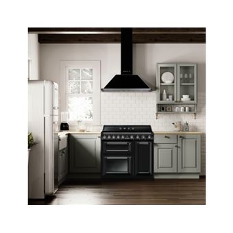 Centre de cuisson 90 cm, 2 fours et 1 gril, nettoyage vapor clean, 5 foyers induction avec booster, gris ardoise