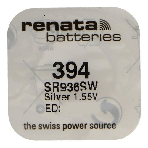 RENATA Pile bouton Silver Oxyde 394 / SR936SW 0% mercure