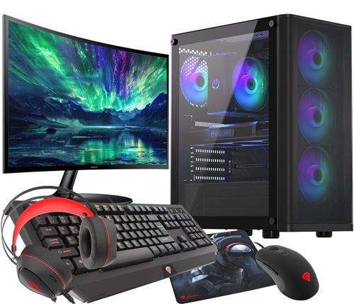 VIST VENTUM PC Gaming Ryzen 7 5700X - RAM 32Go - RTX 4060Ti - SSD 1To M.2 - WIFI - 27 - Windows 11 Pro