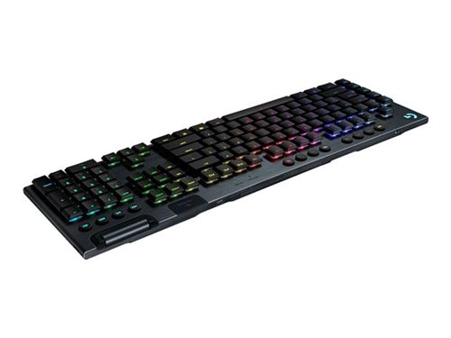 Logitech Gaming G915 - Clavier - backlit - USB, Bluetooth, 2.4 GHz - QWERTY - R.-U. - commutateur : GL Tactile - noir