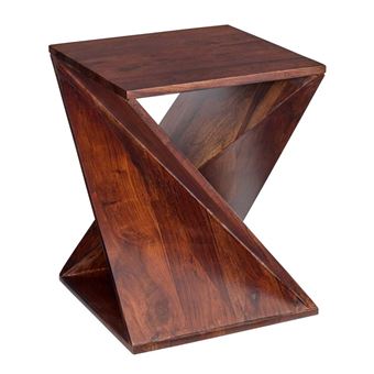 Atmosphera Créateur d'intérieur - Table d'Appoint Totem "Rikaya" 45cm Marron - 1