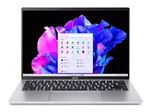 Acer Swift Go 14 SFG14-72 - Conception de charnière à 180 degrés - Intel Ultra 7 - 155H / jusqu'à 4.8 GHz - Evo - Win 11 Home - Intel Arc Graphics - 32 Go RAM - 1.024 To SSD - 14" OLED 2880 x 1800 (WQXGA+) @ 90 Hz - Wi-Fi 6E - Argent pur - clavier : S