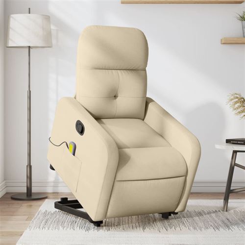 Non Communiqué Crème Vidaxl Fauteuil De Massage, Relaxation Tissu