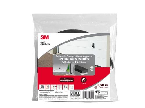 Non Communiqué Gris Joint Porte De Garage Universel Mousse Gros Espaces 2 À 15 Mm X 6.5M